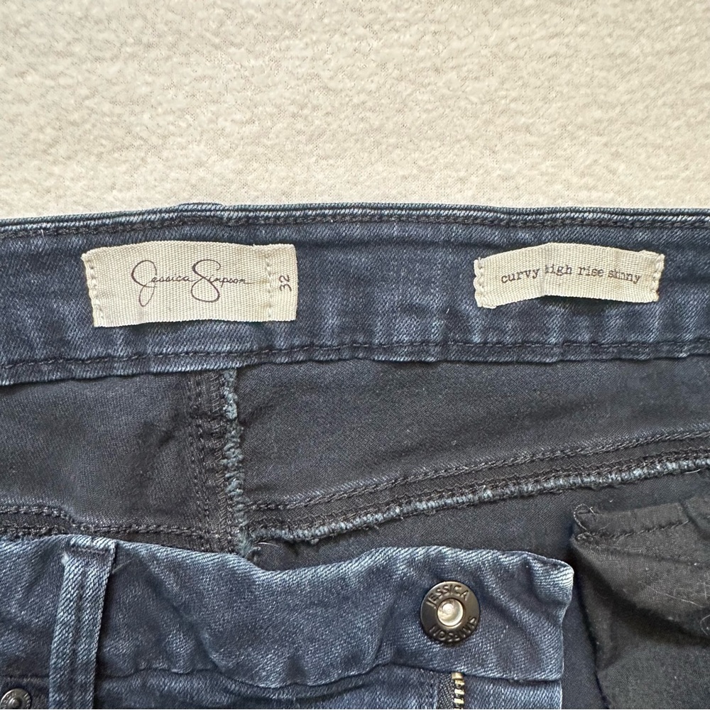 Jessica Simpson Curvy High Rise Skinny Jean Distressed Blue Women’s Plus Size 32 - Picture 8 of 8